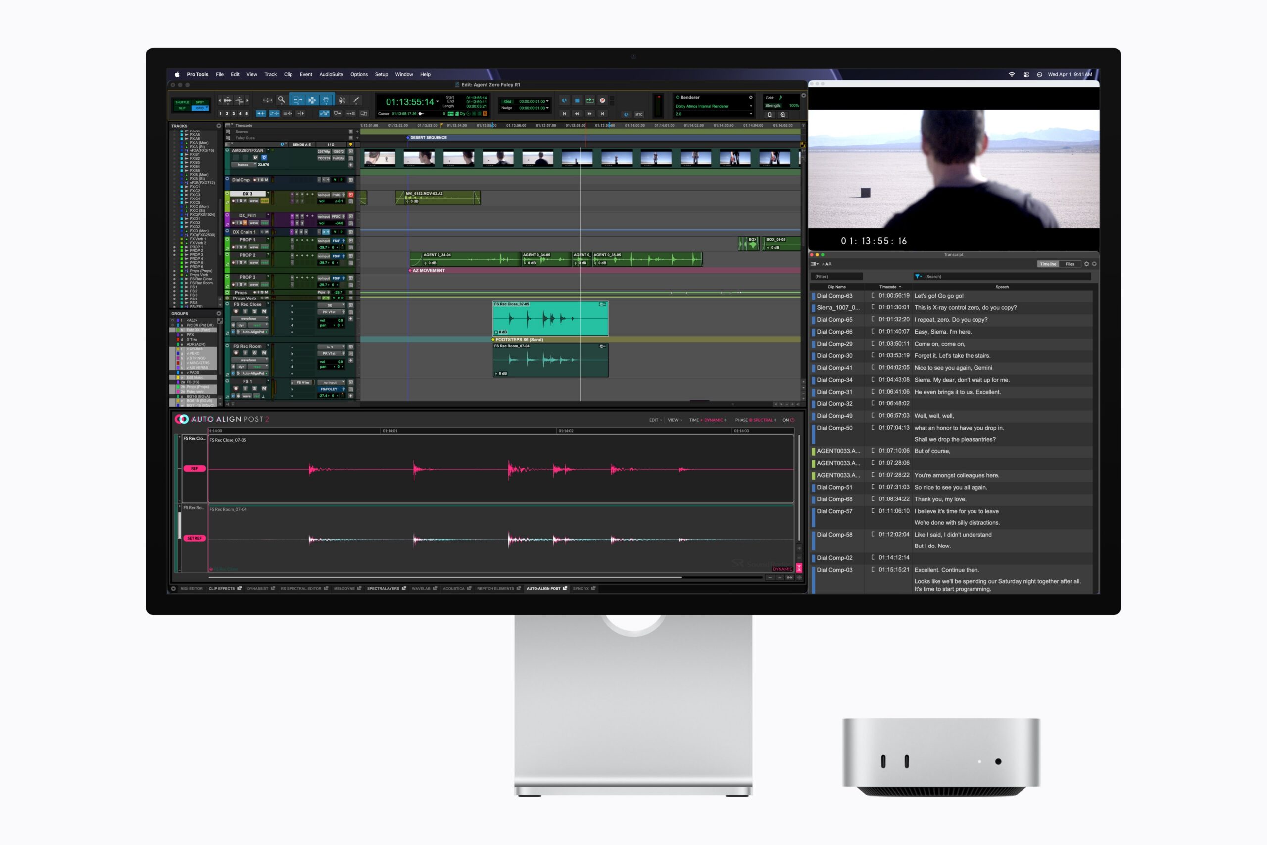 Mac mini M6·M5 Pro에서 Pro Tools를 실행하는 오디오 편집 환경