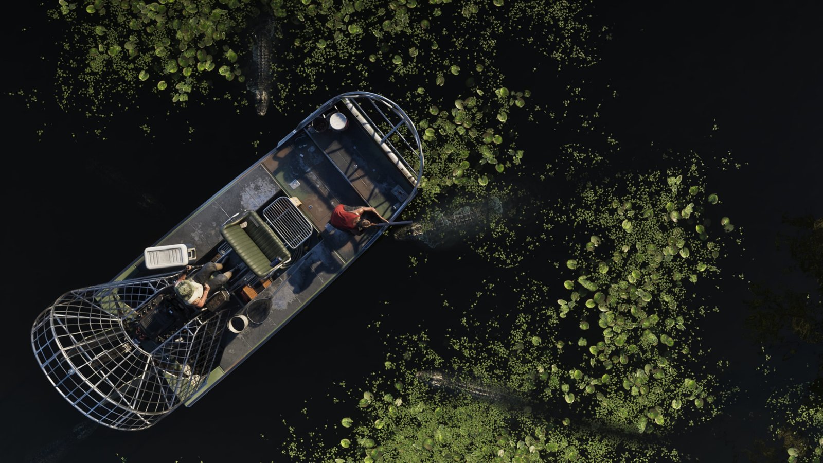 Grand Theft Auto VI의 습지와 보트를 담은 공식 스크린샷
