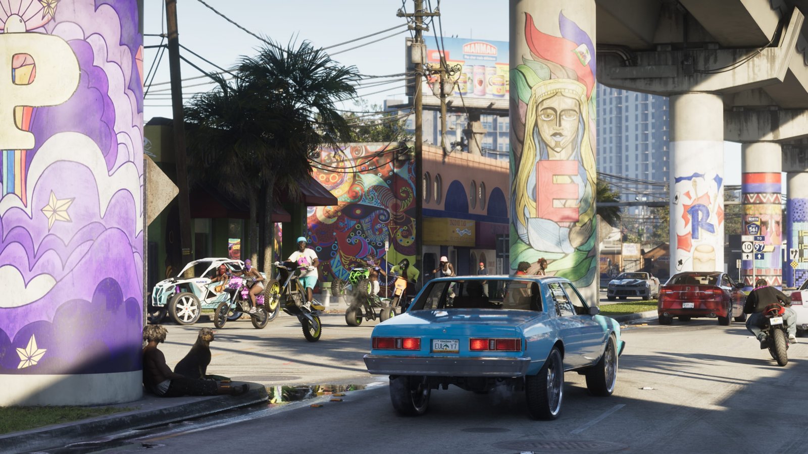 Grand Theft Auto VI의 Vice City 도심 공식 스크린샷