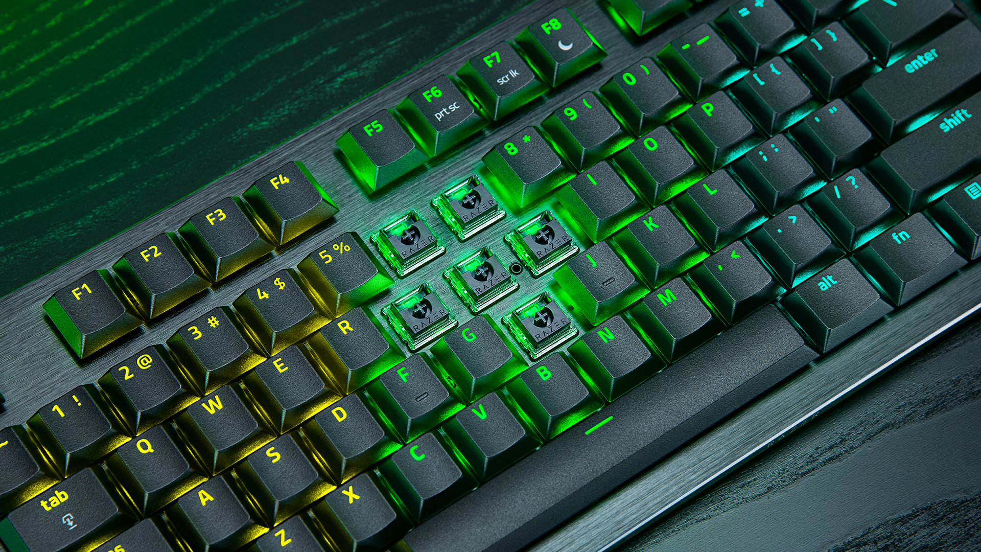 Razer Huntsman V3 Pro Low-profile Tenkeyless 8KHz의 로우 프로파일 아날로그 옵티컬 스위치 공식 이미지