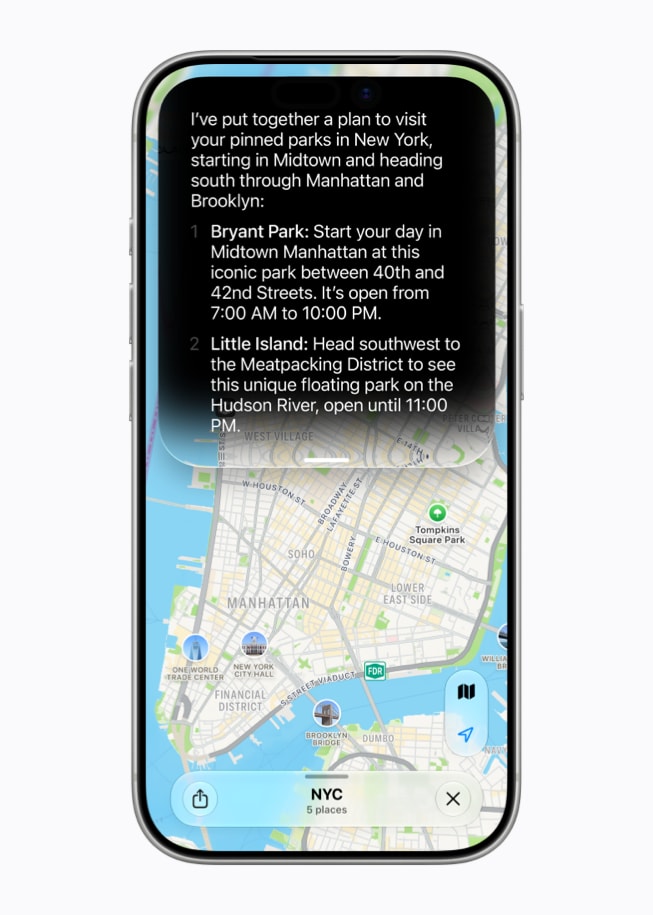 iPhone에서 광범위한 세계 지식을 활용하는 Siri AI