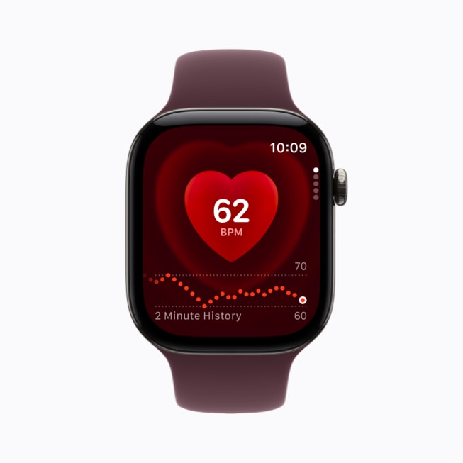 Apple Watch Series 12 심박수 앱 화면
