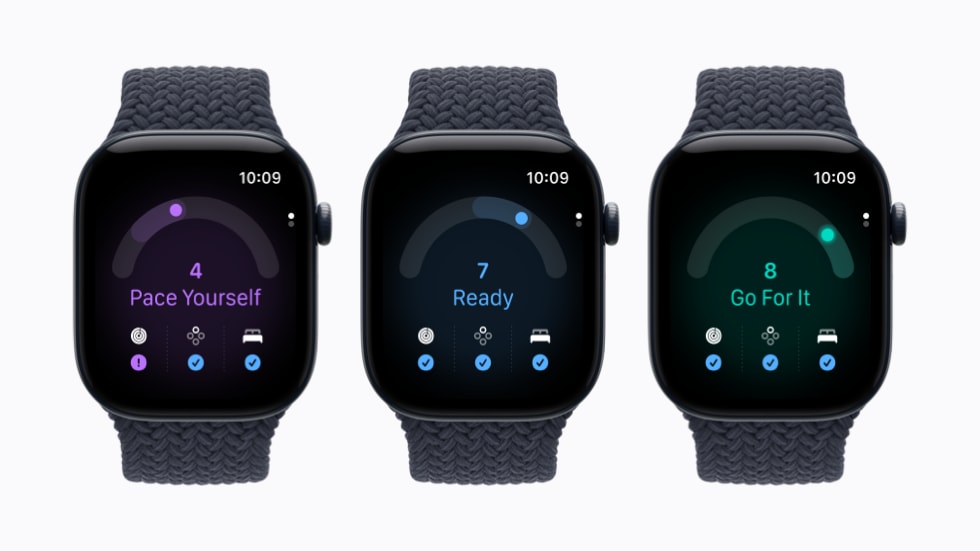 Apple Watch Series 12 준비 상태 점수 화면