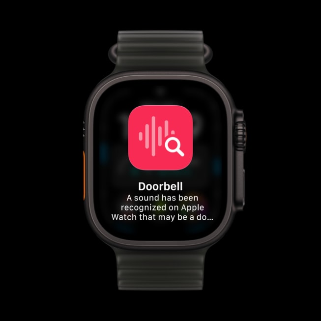 Apple Watch Ultra 4 소리 인식 화면