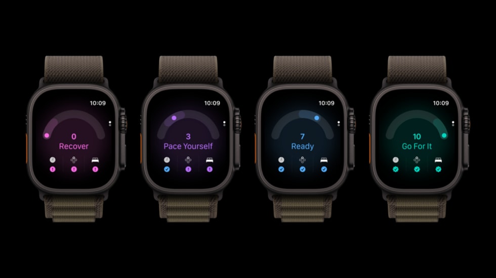 Apple Watch Ultra 4 준비 상태 화면