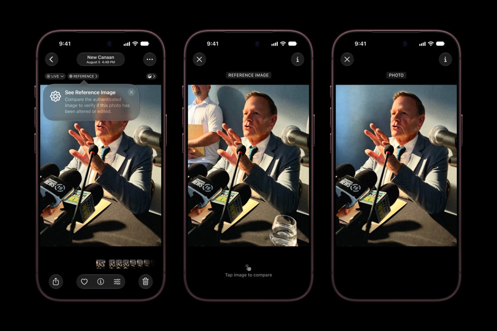 iPhone 18 Pro Apple Reference Image 비교 화면