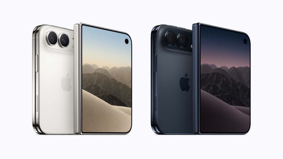 iPhone Duo 스타 화이트·나이트 스카이 컬러와 전후면