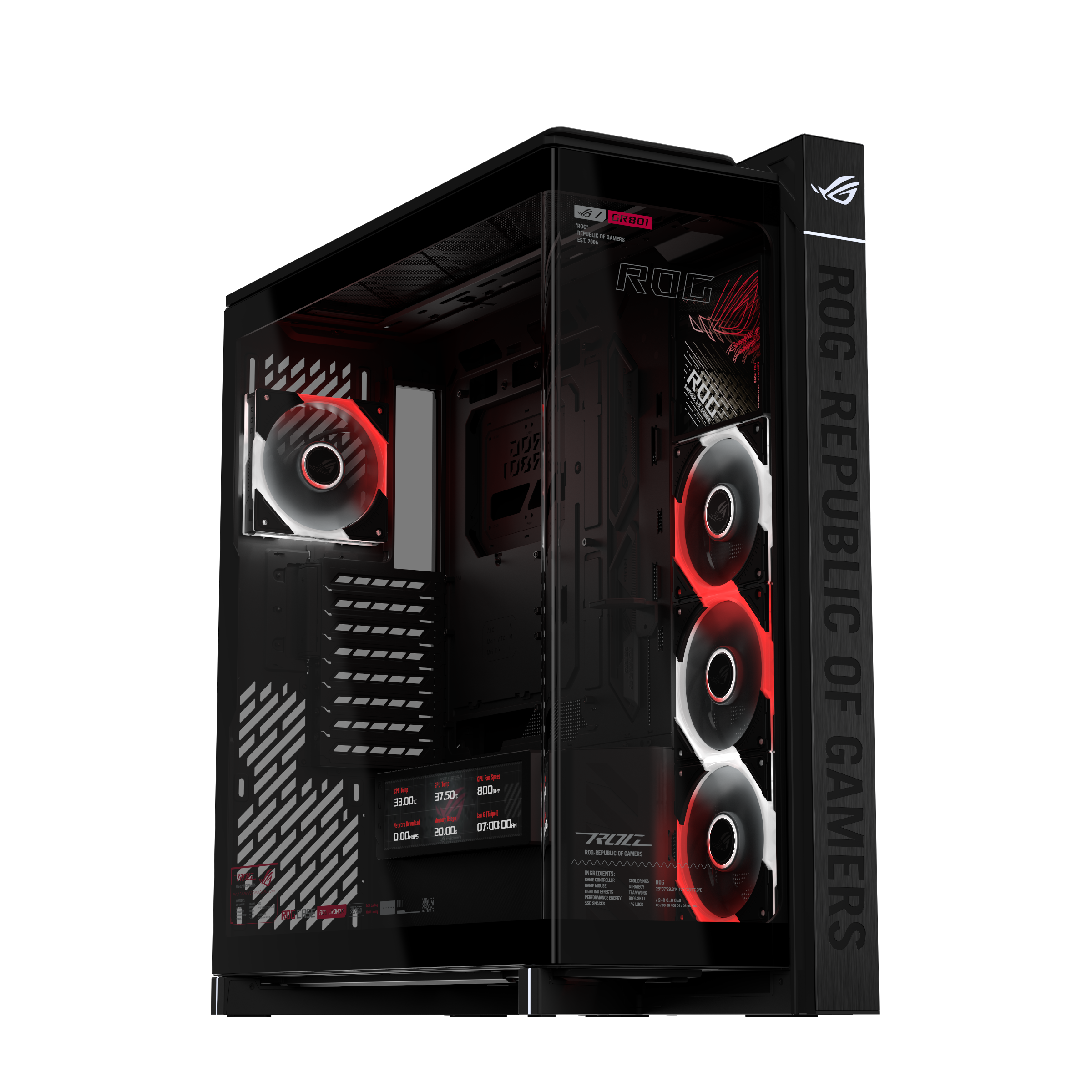 ROG Cronox ARGB 블랙 파노라마 섀시
