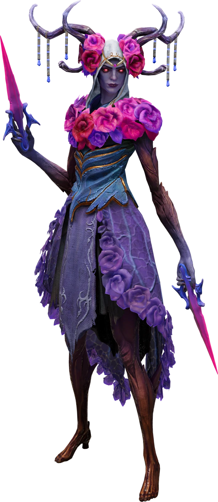 알케론 달라가 Throwing Knives를 펼친 공식 Character Art