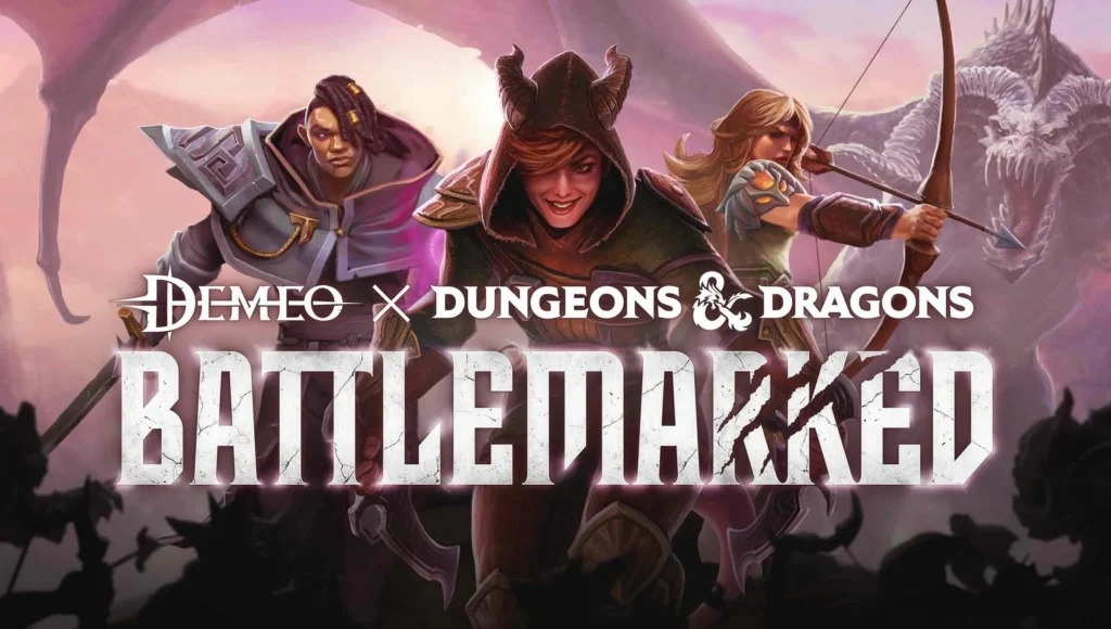 Demeo x D&D 배틀마크드 공식 키 아트
