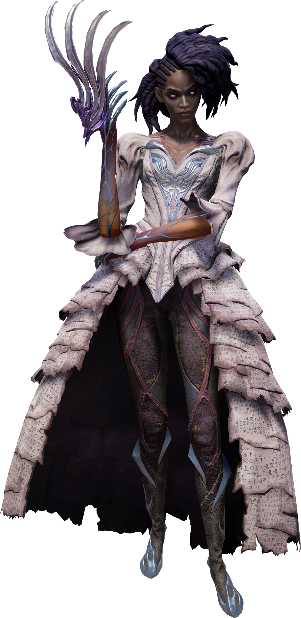 알케론 에다니가 Pulling Claws를 사용하는 공식 Character Art