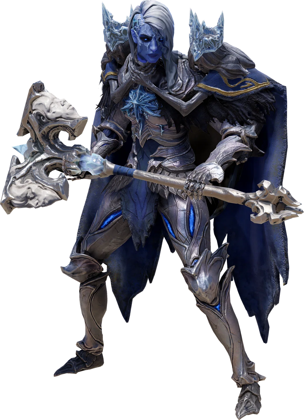 Irenna Icebreaker Mace 장착 게임 캐릭터 공식 포즈