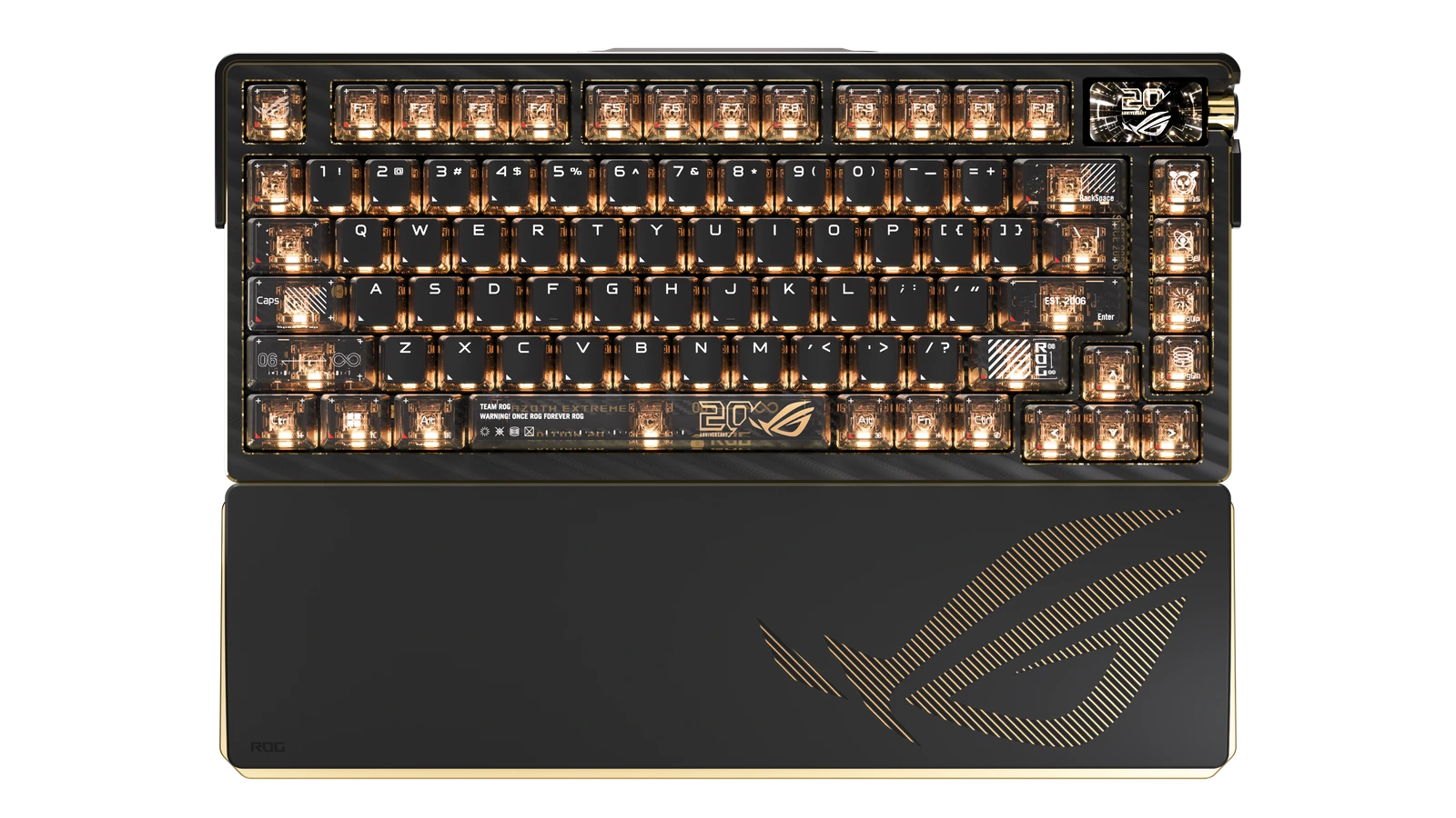 ROG Azoth Extreme Edition 20 키보드와 손목 받침