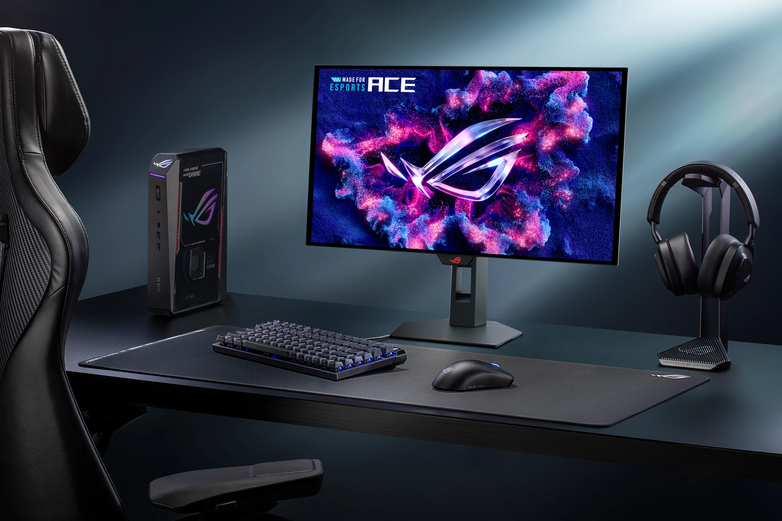 ROG Strix OLED XG259QWPG Ace와 입력장치 구성