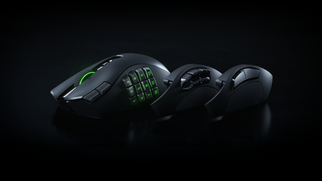 Razer Naga V3 Pro 본체와 12·6·2버튼 교체형 사이드 플레이트