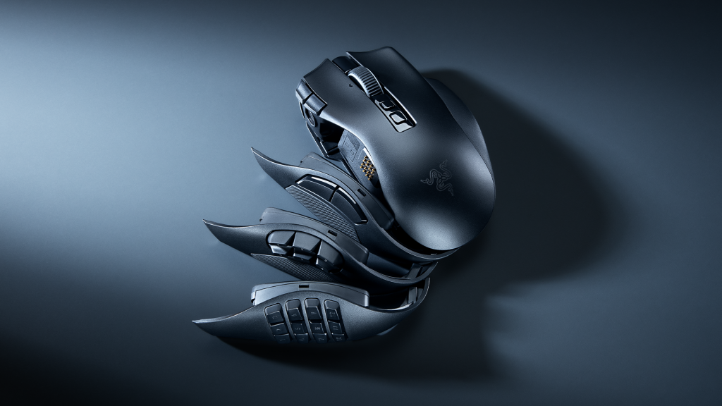 Razer Naga V3 Pro의 12버튼 6버튼 2버튼 교체형 사이드 플레이트