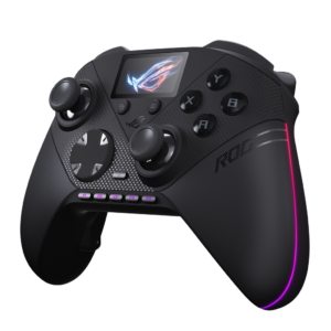 ROG Raikiri II Pro PC 검정색 사선 전면
