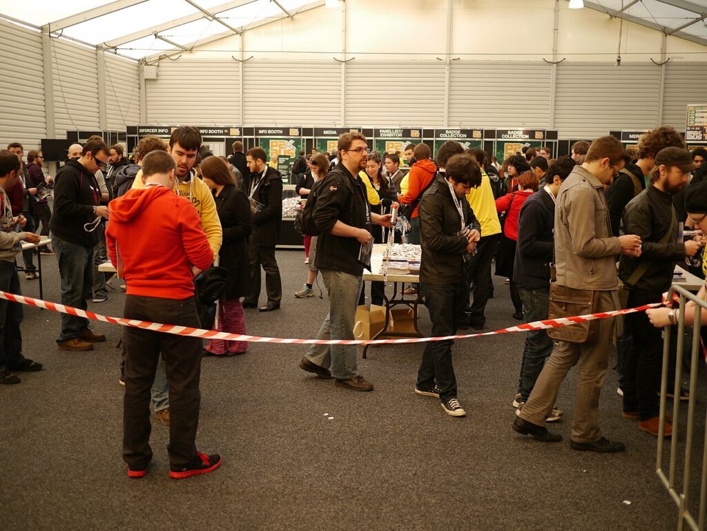 2013년 PAX Australia 행사장의 대기열