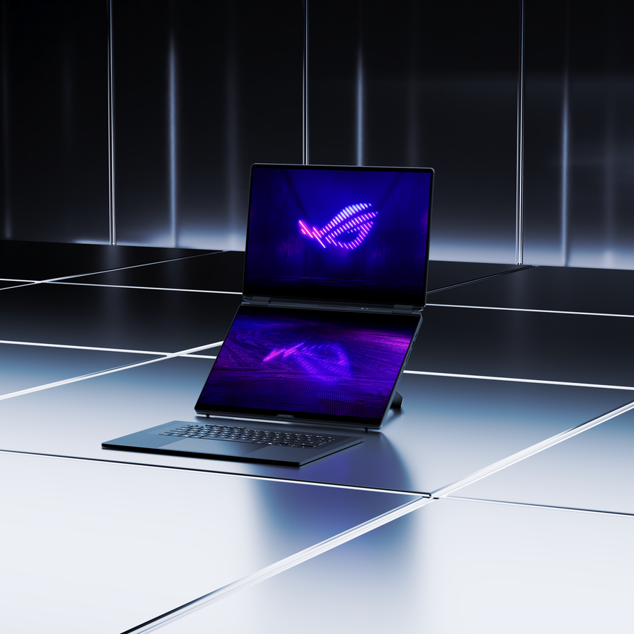 ROG Zephyrus Duo의 위아래 OLED 화면과 분리형 키보드