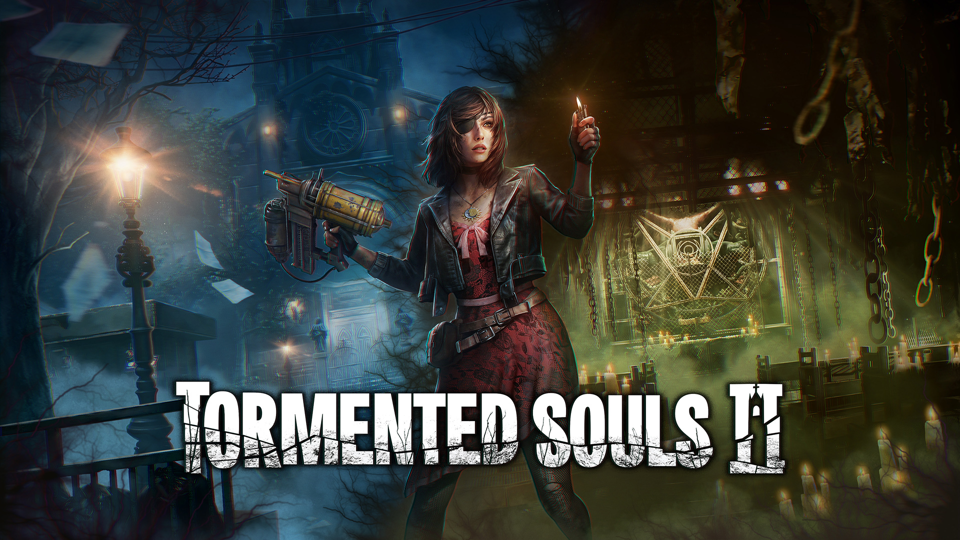 Tormented Souls 2의 캐롤라인 워커와 오래된 건물