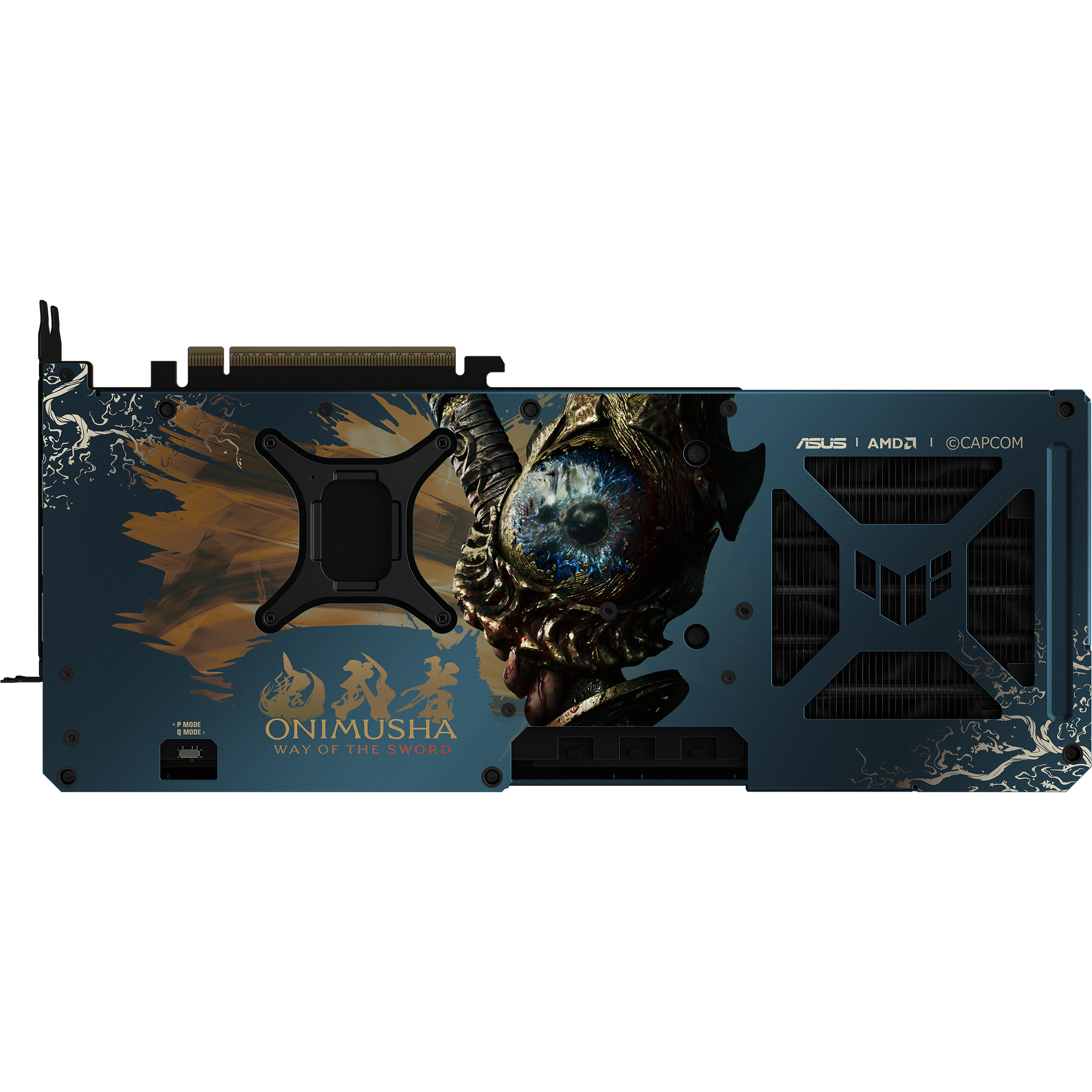 TUF Gaming Radeon RX 9070 XT Onimusha Way of the Sword 특별판 그래픽카드 후면