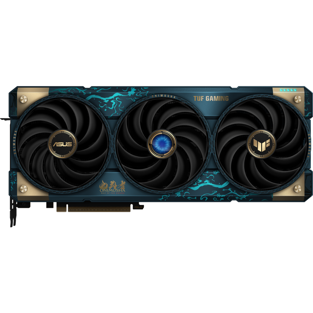 TUF Gaming Radeon RX 9070 XT Onimusha Way of the Sword 특별판 그래픽카드 전면