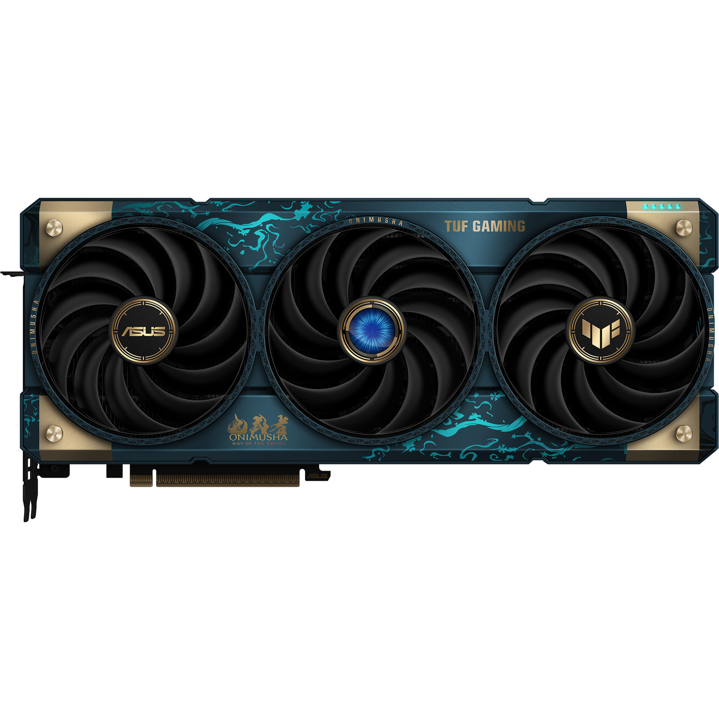 TUF Gaming Radeon RX 9070 XT Onimusha Way of the Sword 특별판 그래픽카드 전면